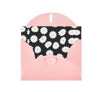 Hermosas tarjetas de felicitación impresas de margaritas blancas, sobres incluidos, tarjetas de felicitación en blanco para bodas, eventos, cumpleaños