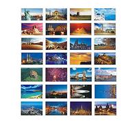 Hermosas tarjetas postales artísticas retro del viaje del mundo 30 PCS