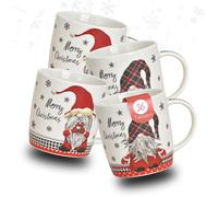 Hermosas tazas de Navidad en cartón de 36 unidades - 350 ml tazas de café con divertidos diseños navideños