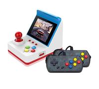 HermosaUKnight A6 Retro Mini Consola de videojuegos portátil Dual Player Mini rojo y blanco Juego Arcade integrado 360 Dual Retro para niños Regalo (azul y blanco con doble asa)