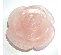 Hermoso 154 marcos de cuarzo de rosa con diseño de flor roca para curación de cristales de reiki Feng Shui, regalo posittivo de la energía de la paz, belleza saludable, relaciones de galga metídica