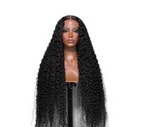 Hermoso 250 pelucas transparentes rizadas HD pre desplumadas del cabello humano de la peluca frente cordón onda profunda densidad 13x6(26inches)
