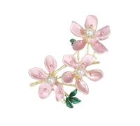 Hermoso accesorio de flor de melocotón, broche de aleación, joyería de moda, adecuado para regalar o para tu propia colección, talla única, como se describe