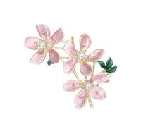Hermoso accesorio de flor de melocotón, broche de aleación, joyería de moda, adecuado para regalar o para tu propia colección, talla única, como se describe