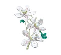 Hermoso accesorio de flor de melocotón, broche de aleación, joyería de moda, adecuado para regalar o para tu propia colección, talla única, como se describe