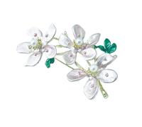 Hermoso accesorio de flor de melocotón, broche de aleación, joyería de moda, adecuado para regalar o para tu propia colección, talla única, como se describe