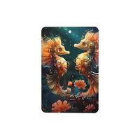 Hermoso ambientador de coche con patrón de caballito de mar, 4 piezas, tabletas rectangulares de aromaterapia, ambientadores perfumados para dormitorio y baño