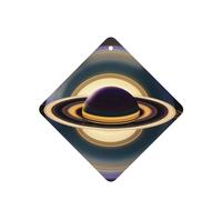 Hermoso ambientador de coche con patrón de Saturno, 6 piezas, tabletas cuadradas de aromaterapia para colgar, ambientadores perfumados para dormitorio y baño