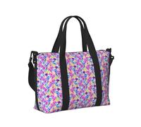 Hermoso bolso de mano de viaje con estampado de sirena de colores arcoíris para mujeres y hombres, para viajes cortos, gimnasio, vacaciones, negocios al aire libre