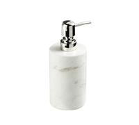 Hermoso Botella dispensadora de loción for encimera con Bomba a presión, mármol, for champú y desinfectante Manos, 130 ml Decoración de baño(Blanco)