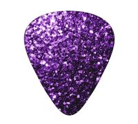 Hermoso brillo morado,12 púas de guitarra, 3 grosores diferentes para guitarra acústica, bajo y ukelele
