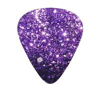 Hermoso brillo morado,12 púas de guitarra, 3 grosores diferentes para guitarra acústica, bajo y ukelele