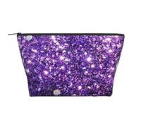 Hermoso Brillo Morado, Bolsa de artículos de tocador Bolsa de Maquillaje Bolsa de cosméticos Bolsa de artículos de tocador de Viaje portátil
