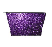 Hermoso Brillo Morado, Bolsa de artículos de tocador Bolsa de Maquillaje Bolsa de cosméticos Bolsa de artículos de tocador de Viaje portátil