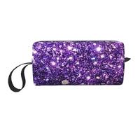 Hermoso Brillo Morado, Bolsa de Maquillaje Bolsa de cosméticos Bolsa de artículos de tocador de Viaje portátil Bolsa de Maquillaje