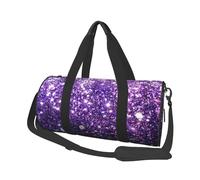 Hermoso Brillo Morado, Bolsa de Viaje de Gran Capacidad, Bolso Redondo, Bolsa de Viaje Deportiva, Bolsa de Mano, Bolsa de Fitness