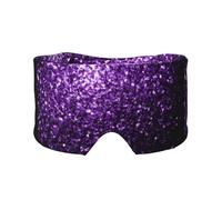 Hermoso brillo morado,Máscara para ojos con bloqueo de luz y protección ocular completa para dormir, orejeras y ojos.