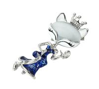 Hermoso broche de solapa de zorros para chal o bolso de mano, elegante broche de zorros, One Size, como se describe