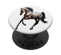 Hermoso Caballo árabe, Silueta de Caballo PopSockets PopGrip Adhesivo