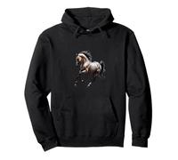 Hermoso Caballo árabe, Silueta de Caballo Sudadera con Capucha
