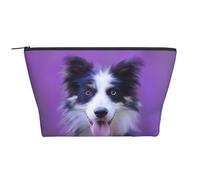 Hermoso Cachorro Border Collie, Bolsa de artículos de tocador Bolsa de Maquillaje Bolsa de cosméticos Bolsa de artículos de tocador de Viaje portátil