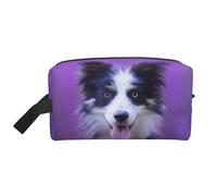 Hermoso Cachorro Border Collie, Bolsa de Maquillaje Bolsa de cosméticos Bolsa de artículos de tocador de Viaje portátil Organizador de Bolsa de Maquillaje