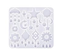 Hermoso colgante de silicona de resina con forma creativa para fabricantes de joyas y artistas, colgante de fiesta