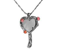 Hermoso collar con colgante en forma de corazón, cadena de clavícula, gafas, cadena para el cuello para uso diario, fiestas y citas, accesorio de moda, talla única, como se describe, como se describe