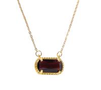 Hermoso collar de circonita con colgante elíptico, cadena de clavícula, joyería elegante para aniversario o cumpleaños, aniversario, mujer