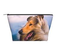 Hermoso Collie áspero, Bolsa de artículos de tocador Bolsa de Maquillaje Bolsa de cosméticos Bolsa de artículos de tocador de Viaje portátil