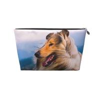 Hermoso Collie áspero, Bolsa de artículos de tocador Bolsa de Maquillaje Bolsa de cosméticos Bolsa de artículos de tocador de Viaje portátil