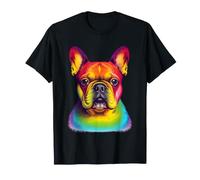 Hermoso Colorido Bulldog Francés, Perro De Color Camiseta