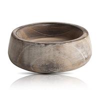Hermoso cuenco decorativo hecho a mano de 15 cm para servir aperitivos de madera para frutas secas, mesa de café, mostrador, tazón de llave, vajilla, cocina, sala de estar, decoración del hogar