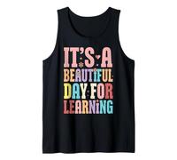 Hermoso día para Aprender a un Maestro Maravilloso de Regreso a la Escuela Camiseta sin Mangas