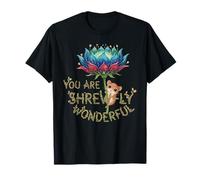 Hermoso diseño de Juego de Palabras de Flores de musaraña con motivación Camiseta