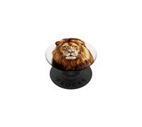 Hermoso diseño de león Impresionante diseño de león de Vida Silvestre PopSockets PopGrip Adhesivo