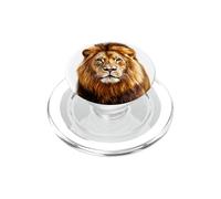 Hermoso diseño de león Impresionante diseño de león de Vida Silvestre PopSockets PopGrip para MagSafe