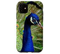 Hermoso diseño de Pavo Real Azul Verde Lindo Animal Carcasa para iPhone 11