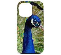 Hermoso diseño de Pavo Real Azul Verde Lindo Animal Carcasa para iPhone 13 Pro