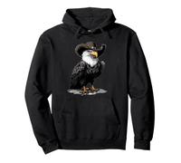 Hermoso disfraz de águila con sombrero de vaquero para los amantes de las aves rapaces Sudadera con Capucha