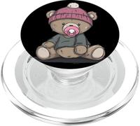Hermoso Disfraz de Oso de Peluche Chupete PopSockets PopGrip para MagSafe