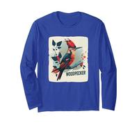 Hermoso Disfraz de pájaro Carpintero para Adultos y niños Manga Larga, Unisex para Adultos, Azul Real, XXL