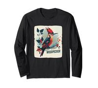 Hermoso Disfraz de pájaro Carpintero para Adultos y niños Manga Larga, Unisex para Adultos, Negro, XXL