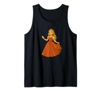 Hermoso disfraz de princesa en vestido mágico para princesas Camiseta sin Mangas