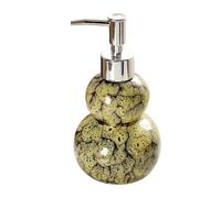 Hermoso dispensador de jabón en Forma de Calabaza, Botella con Prensa de cerámica, champú y Gel de Ducha, Botella dispensadora de champú, jabón de cerámica