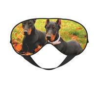 Hermoso dóberman otoñal, Cubreojos completos Antifaz bloqueador de luz Antifaz para dormir Antifaz suave con los ojos vendados Noche