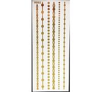 Hermoso Einmal Flash Pegatina Metálico Tatoo Oro para Pobre, Piernas, Finger, Cuerpo ideal para Playa Fiesta Disco Boda Celebraciones Carnaval H2