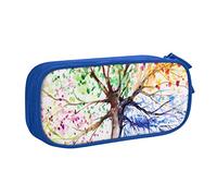 Hermoso estuche grande para lápices de cuatro estaciones con 2 compartimentos, estuche para lápices, estuche organizador para niñas y niños, color, 5.0cm*10.5cm*20.5cm, Estuche para lápices