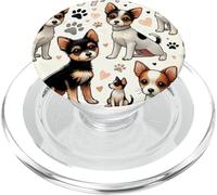 Hermoso Fox Terriers Patrón Lindo Juguete Fox Terrier PopSockets PopGrip para MagSafe