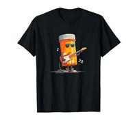 Hermoso Frasco de Medicina con Guitarra eléctrica para Amantes de Las píldoras Camiseta